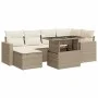 Set sofás de jardín 7 piezas y cojines ratán sintético beige by , Garden sets - Ref: Foro24-3326349, Price: 555,54 €, Discoun...