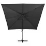 Ampelschirm mit schwarzem Doppeldach 300x300 cm von vidaXL, Sonnenschirme - Ref: Foro24-312376, Preis: 308,59 €, Rabatt: %