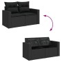 Set de sofás de jardín y cojines 8 piezas ratán sintético negro von , Gartensets - Ref: Foro24-3326356, Preis: 551,55 €, Raba...