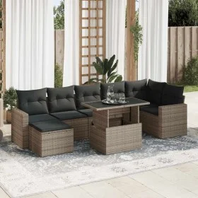 Set de sofás de jardín y cojines 8 piezas ratán sintético gris von , Gartensets - Ref: Foro24-3326361, Preis: 525,24 €, Rabat...