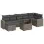 Set de sofás de jardín y cojines 8 piezas ratán sintético gris by , Garden sets - Ref: Foro24-3326361, Price: 525,24 €, Disco...