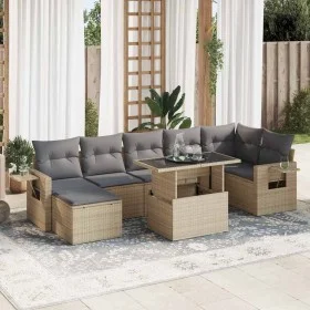 Set de sofás de jardín y cojines 8 piezas ratán sintético beige von , Gartensets - Ref: Foro24-3326520, Preis: 564,68 €, Raba...