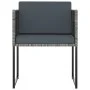 Set de muebles jardín 9 pzas con cojines ratán sintético gris by vidaXL, Garden sets - Ref: Foro24-313100, Price: 467,65 €, D...