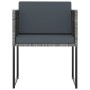 Set de muebles jardín 9 pzas con cojines ratán sintético gris de vidaXL, Conjuntos de jardín - Ref: Foro24-313100, Precio: 44...