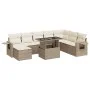 Set de sofás de jardín con cojines 9 pzas ratán sintético beige by , Garden sets - Ref: Foro24-3326529, Price: 683,69 €, Disc...