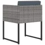 Set de muebles jardín 9 pzas con cojines ratán sintético gris by vidaXL, Garden sets - Ref: Foro24-313100, Price: 467,65 €, D...