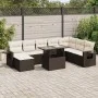 Set de sofás de jardín 9 pzas y cojines ratán sintético marrón von , Gartensets - Ref: Foro24-3326534, Preis: 608,73 €, Rabat...