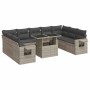 Set sofás jardín 10 pzas con cojines ratán sintético gris claro von , Gartensets - Ref: Foro24-3326543, Preis: 719,08 €, Raba...