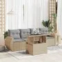 Juego de sofás jardín con cojines 5 pzas ratán sintético beige von , Gartensets - Ref: Foro24-3326560, Preis: 382,60 €, Rabat...