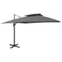 Ampelschirm mit Doppeldach Anthrazitgrau 300x300 cm von vidaXL, Sonnenschirme - Ref: Foro24-312372, Preis: 339,09 €, Rabatt: %