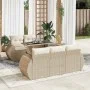 Juego de sofás jardín con cojines 6 pzas ratán sintético beige von , Gartensets - Ref: Foro24-3326569, Preis: 576,35 €, Rabat...