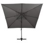 Cantilever umbrella with double roof anthracite gray 300x300 cm by vidaXL, Umbrellas - Ref: Foro24-312372, Price: 335,47 €, D...