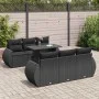 Set de sofás de jardín 7 pzas con cojines ratán sintético negro by , Garden sets - Ref: Foro24-3326576, Price: 537,20 €, Disc...