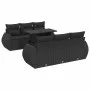 Set de sofás de jardín 7 pzas con cojines ratán sintético negro by , Garden sets - Ref: Foro24-3326576, Price: 537,20 €, Disc...
