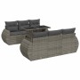 Set de sofás de jardín 7 pzas con cojines ratán sintético gris by , Garden sets - Ref: Foro24-3326581, Price: 538,96 €, Disco...