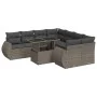 Set de sofás de jardín con cojines 9 pzas ratán sintético gris von , Gartensets - Ref: Foro24-3326611, Preis: 621,49 €, Rabat...