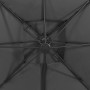 Sombrilla voladiza con doble techo gris antracita 300x300 cm de vidaXL, Sombrillas - Ref: Foro24-312372, Precio: 335,47 €, De...