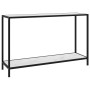 Mesa de consola blanco vidrio templado 120x35x75 cm de vidaXL, Mesas auxiliares - Ref: Foro24-322841, Precio: 66,51 €, Descue...