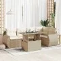 Juego de sofás jardín con cojines 6 pzas ratán sintético beige von , Gartensets - Ref: Foro24-3326639, Preis: 524,56 €, Rabat...