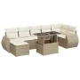 Set de sofás de jardín y cojines 8 piezas ratán sintético beige by , Garden sets - Ref: Foro24-3326679, Price: 621,13 €, Disc...