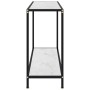 Weißer Konsolentisch aus gehärtetem Glas 120x35x75 cm von vidaXL, Seitentische - Ref: Foro24-322841, Preis: 66,59 €, Rabatt: %