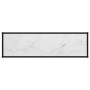 White tempered glass console table 120x35x75 cm by vidaXL, Side tables - Ref: Foro24-322841, Price: 66,59 €, Discount: %