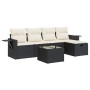 Set de sofás de jardín 6 piezas y cojines ratán sintético negro von , Gartensets - Ref: Foro24-3325472, Preis: 357,41 €, Raba...