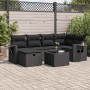 Set de sofás de jardín 7 pzas con cojines ratán sintético negro von , Gartensets - Ref: Foro24-3325491, Preis: 489,46 €, Raba...