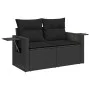 Set de sofás de jardín 7 pzas con cojines ratán sintético negro von , Gartensets - Ref: Foro24-3325491, Preis: 491,19 €, Raba...