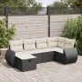 Set de sofás de jardín 6 piezas y cojines ratán sintético negro de , Conjuntos de jardín - Ref: Foro24-3325582, Precio: 398,9...