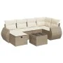 Set sofás de jardín 7 piezas y cojines ratán sintético beige von , Gartensets - Ref: Foro24-3325594, Preis: 538,43 €, Rabatt: %