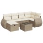 Set sofás de jardín 7 piezas y cojines ratán sintético beige by , Garden sets - Ref: Foro24-3325594, Price: 541,49 €, Discoun...