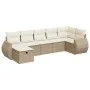 Set sofás de jardín 7 piezas y cojines ratán sintético beige de , Conjuntos de jardín - Ref: Foro24-3325604, Precio: 520,42 €...