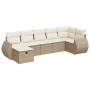 Set sofás de jardín 7 piezas y cojines ratán sintético beige by , Garden sets - Ref: Foro24-3325604, Price: 501,18 €, Discoun...