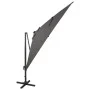 Sombrilla voladiza con poste y luces LED gris antracita 300 cm de vidaXL, Sombrillas - Ref: Foro24-312346, Precio: 257,90 €, ...