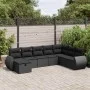 Set de sofás de jardín y cojines 8 piezas ratán sintético negro by , Garden sets - Ref: Foro24-3325631, Price: 499,38 €, Disc...