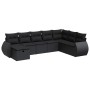 Set de sofás de jardín y cojines 8 piezas ratán sintético negro von , Gartensets - Ref: Foro24-3325631, Preis: 521,00 €, Raba...