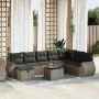 Set de sofás de jardín con cojines 9 pzas ratán sintético gris by , Garden sets - Ref: Foro24-3325646, Price: 554,68 €, Disco...