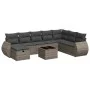 Set de sofás de jardín con cojines 9 pzas ratán sintético gris by , Garden sets - Ref: Foro24-3325646, Price: 554,68 €, Disco...