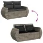 Set de sofás de jardín con cojines 9 pzas ratán sintético gris by , Garden sets - Ref: Foro24-3325646, Price: 554,68 €, Disco...