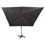 Sombrilla voladiza con poste y luces LED gris antracita 300 cm de vidaXL, Sombrillas - Ref: Foro24-312346, Precio: 257,90 €, ...