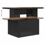 Set sofás jardín y cojines 7 pzas ratán sintético acacia negro by , Garden sets - Ref: Foro24-3327972, Price: 482,11 €, Disco...