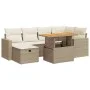 Set sofás jardín y cojines 8 pzas ratán sintético acacia beige von , Gartensets - Ref: Foro24-3328003, Preis: 546,38 €, Rabat...