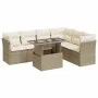Set sofás de jardín 7 piezas y cojines ratán sintético beige by , Garden sets - Ref: Foro24-3326169, Price: 507,35 €, Discoun...