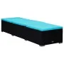Garden loungers and table 3 pieces black synthetic rattan by vidaXL, Loungers - Ref: Foro24-3057668, Price: 304,99 €, Discoun...