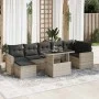 Set de sofás de jardín 8 pzas y cojines ratán sintético gris de , Conjuntos de jardín - Ref: Foro24-3326363, Precio: 614,56 €...
