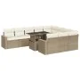Set de sofás de jardín 11pzas con cojines ratán sintético beige by , Garden sets - Ref: Foro24-3326389, Price: 819,05 €, Disc...