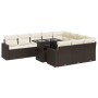 Set de sofás de jardín 11 pzas cojines ratán sintético marrón von , Gartensets - Ref: Foro24-3326394, Preis: 789,46 €, Rabatt: %