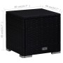 Gartenliegen und Tisch 3 Stück schwarzes synthetisches Rattan von vidaXL, Liegen - Ref: Foro24-3057668, Preis: 309,22 €, Raba...