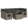 Set de sofás de jardín 7 pzas con cojines ratán sintético gris von , Gartensets - Ref: Foro24-3326431, Preis: 512,48 €, Rabat...